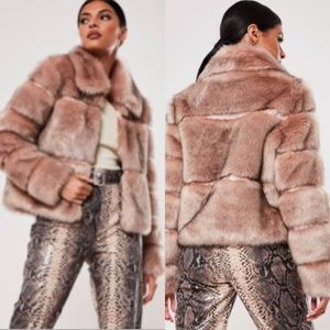 NWT Warm faux fur jacket